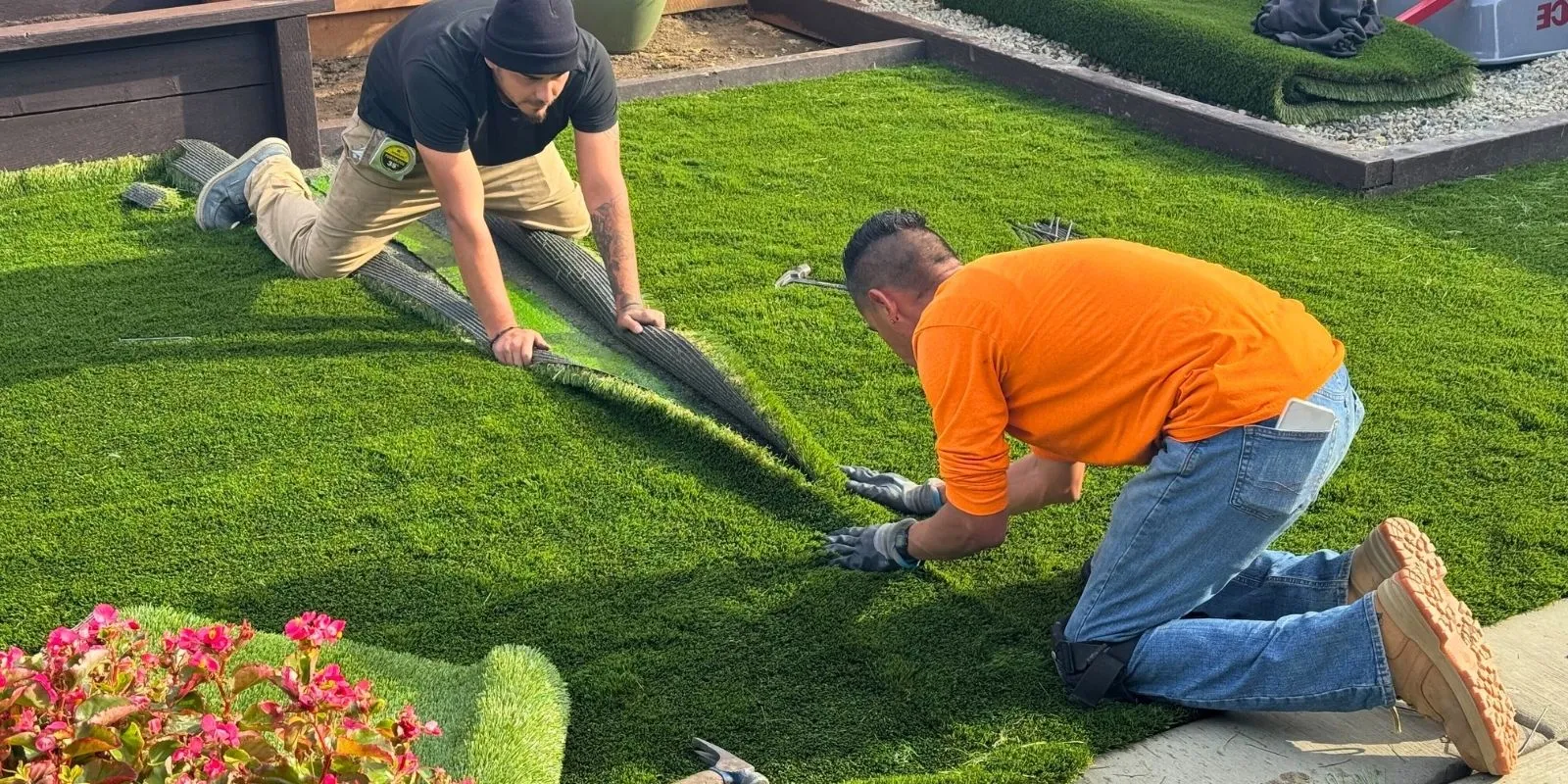 installing artificial turf