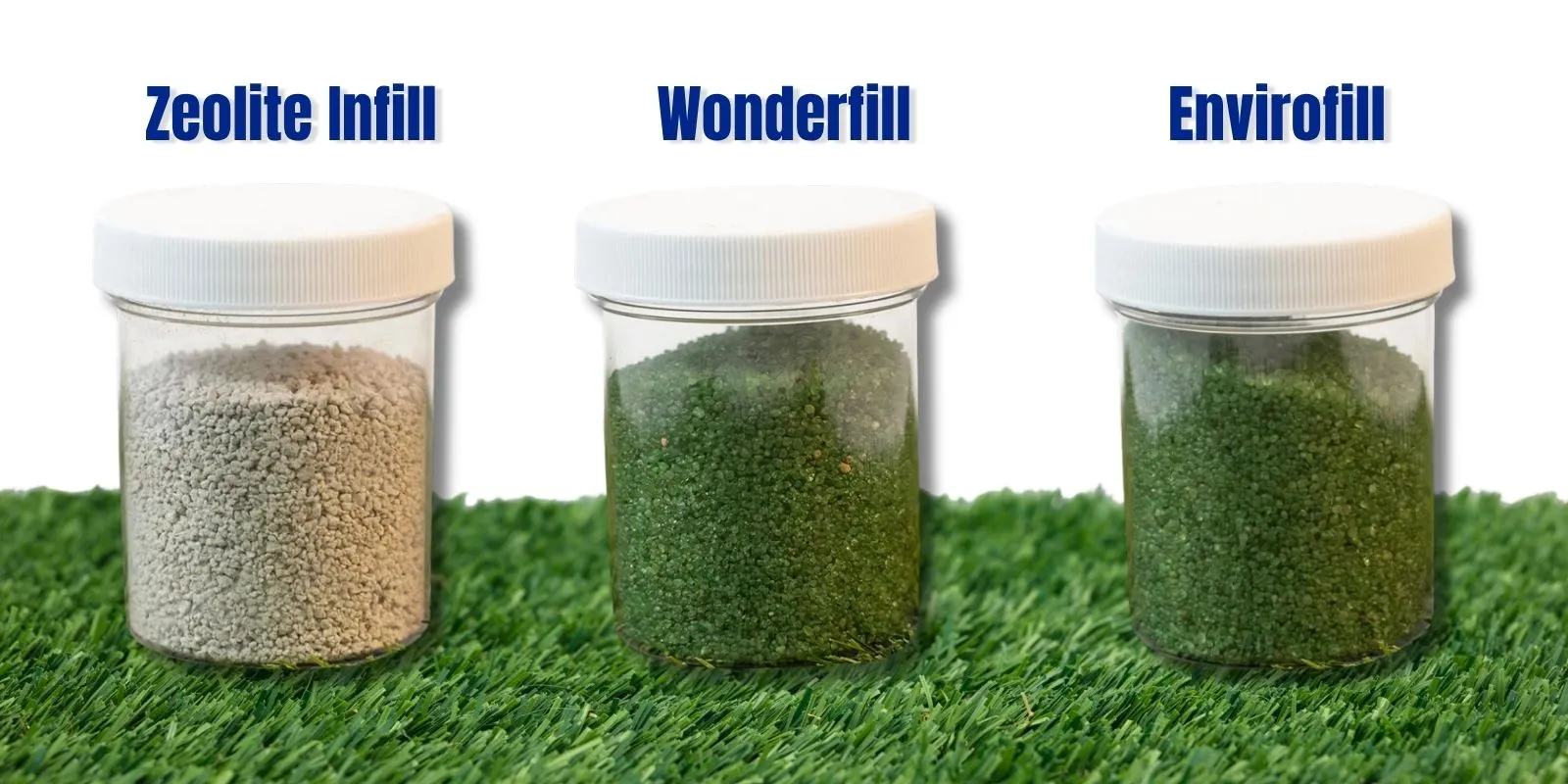 Zeolite, Wonderfill, and Envirofill infill