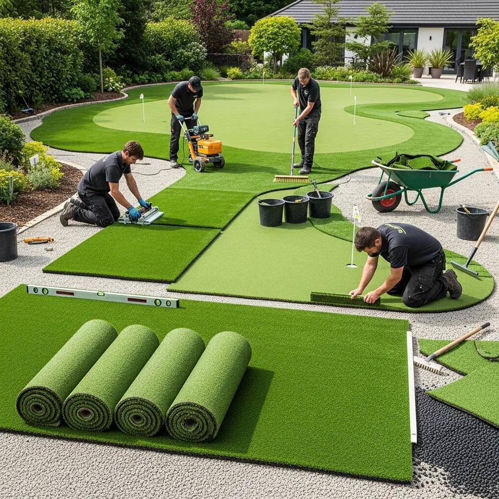 Artificial turf installation San Jose