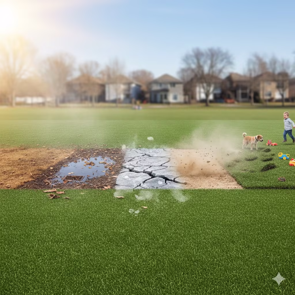 Artificial turf landscape San Jose