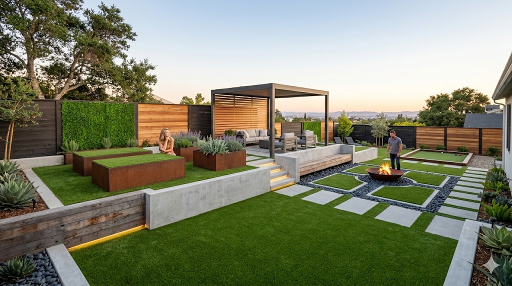 Modern backyard oasis San Jose