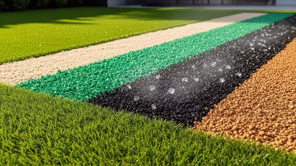 types of artificial grass infill