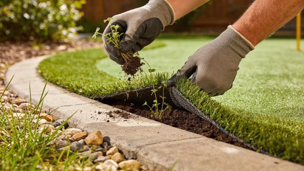 What Are Effective Weed Control Strategies Around Artificial Turf