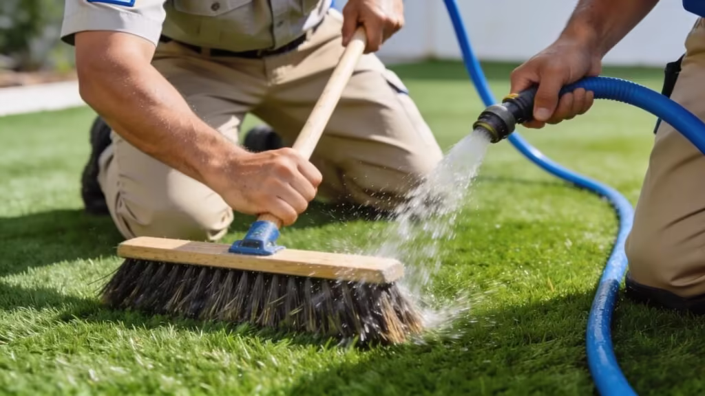 What Are the Typical Maintenance Tasks and Frequencies for Artificial Turf?