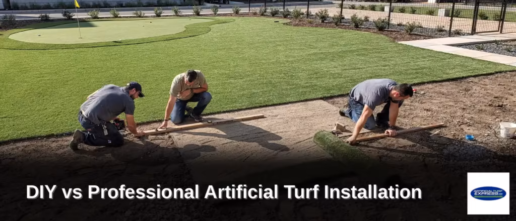 DIY vs Professional Artificial Turf Installation Services