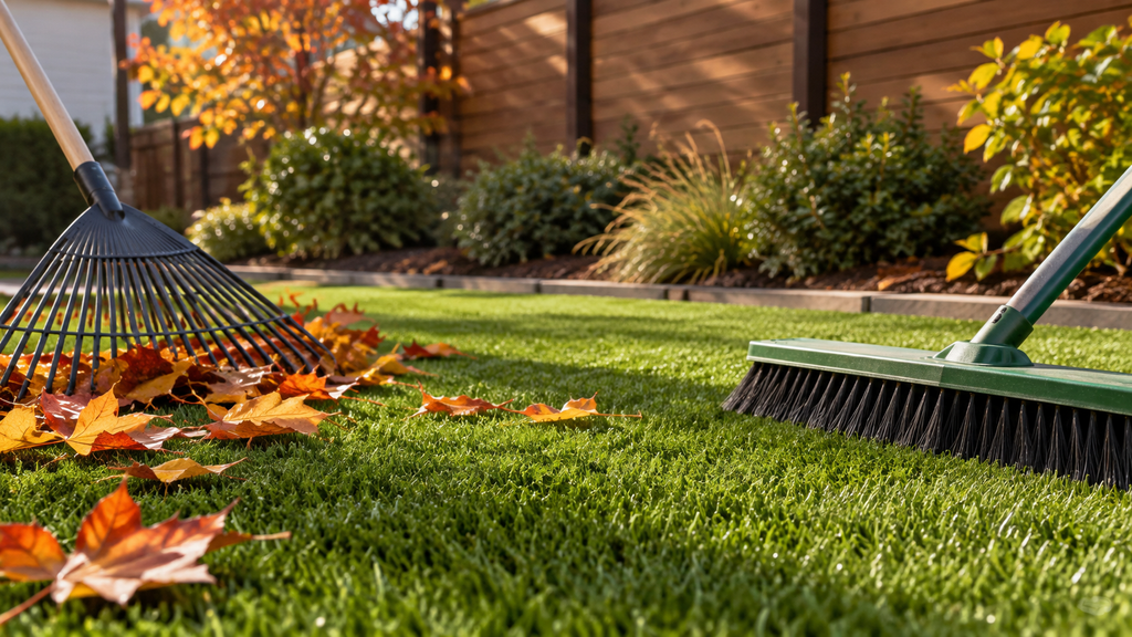 Fall Artificial Grass Maintenance: How to Remove Leaves, Debris, and Sap